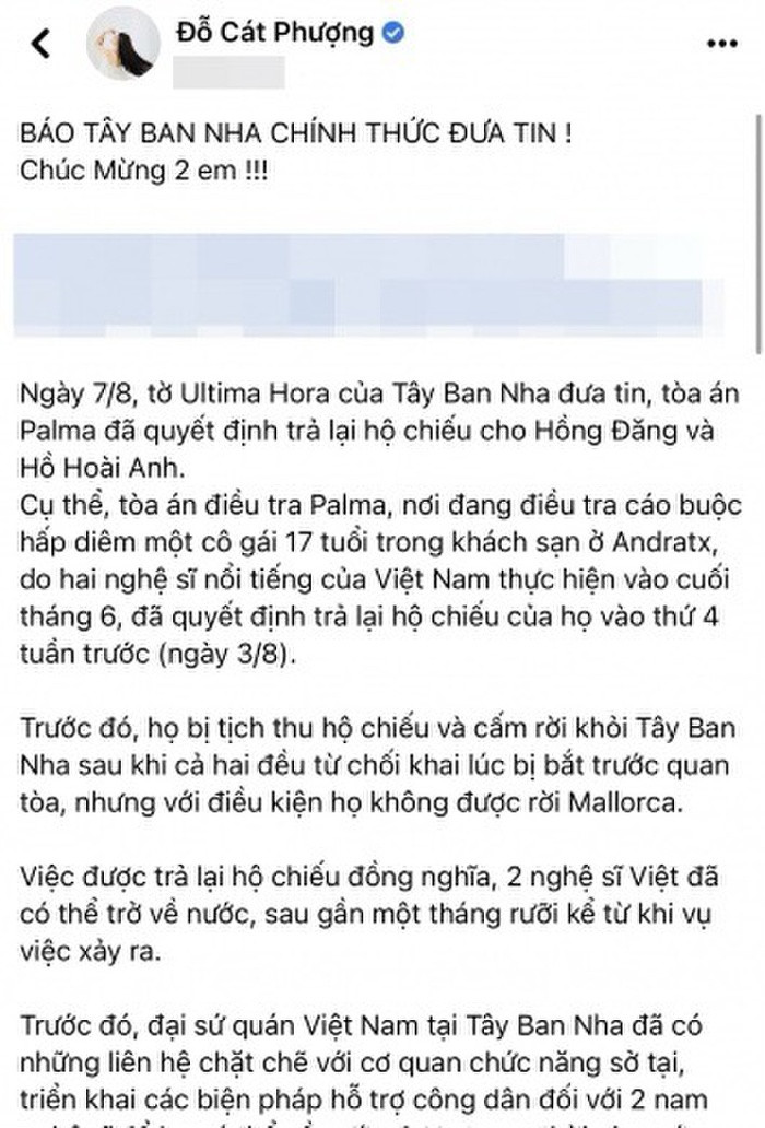 Cát Phượng chúc mừng Hồng Đăng - Hồ Hoài Anh về nước nhưng lại hứng 'gạch đá' bởi phát ngôn gây tranh cãi Ảnh 2