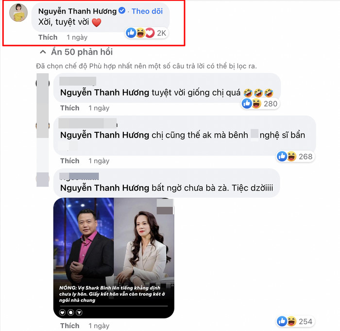 Bênh vực chuyện Phương Oanh hẹn hò Shark Bình, một nữ diễn viên nổi tiếng bị 'ném đá' tới tấp Ảnh 3