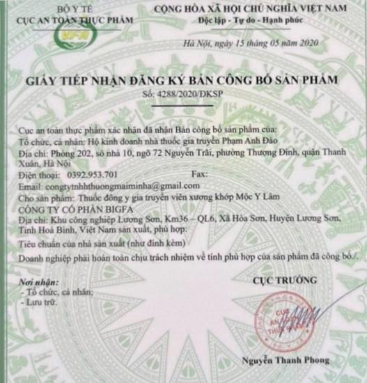 Cảnh báo thuốc gia truyền giả mạo giấy xác nhận của Bộ Y tế ảnh 2