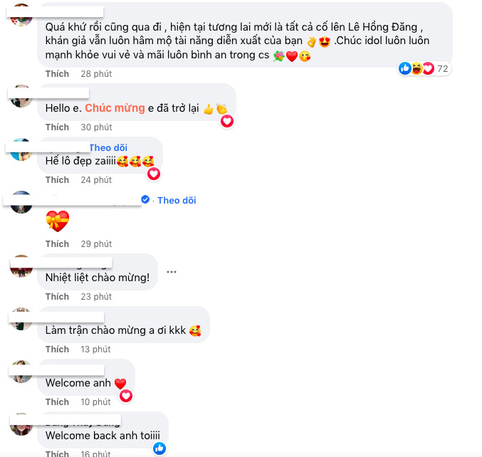 Bà xã, netizen đồng loạt chúc mừng Hồng Đăng comeback: 'Quá khứ qua đi, tương lai là tất cả' Ảnh 2