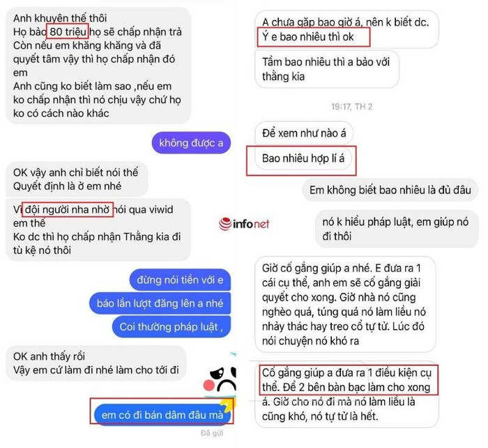 Cô gái bị hiếp dâm ở Hà Giang nhận được tin nhắn 'thỏa hiệp bằng tiền' và lời đáp rõ ràng Ảnh 1