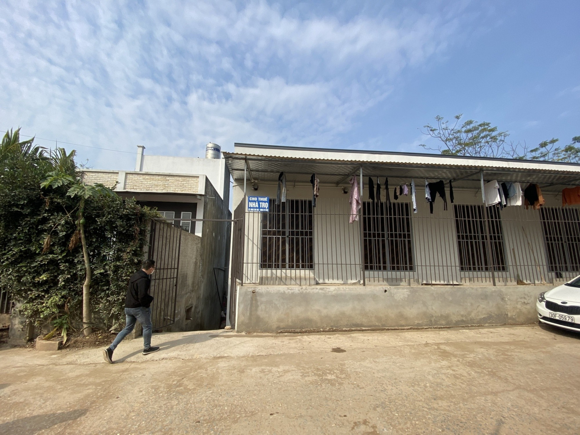 Nơi nhà trọ của bị cáo
