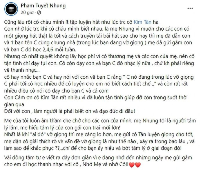 Phản ứng của con gái nuôi Phi Nhung khi bị mắng 'sân si' 'ghen ăn tức ở' với Hồ Văn Cường