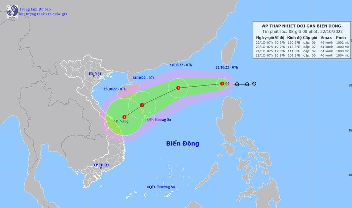 Áp thấp nhiệt đới có xu hướng mạnh lên, các tỉnh từ Hà Tĩnh đến Quảng Ngãi có mưa lớn Ảnh 1