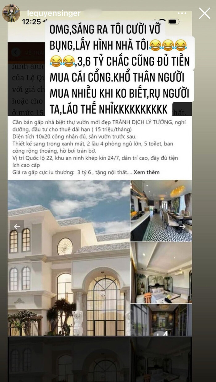 Cuối cùng Lệ Quyên cũng chia sẻ ảnh chiếc cổng nhà '3,6 tỷ đồng cũng không đủ mua' đã hoàn thiện xong
