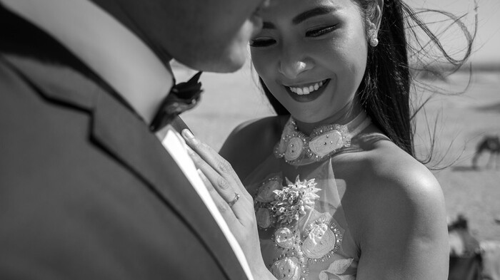 Bộ ảnh cưới hiếm hoi của hoa hậu Ngọc Hân và chồng tại Ai Cập Ảnh 5