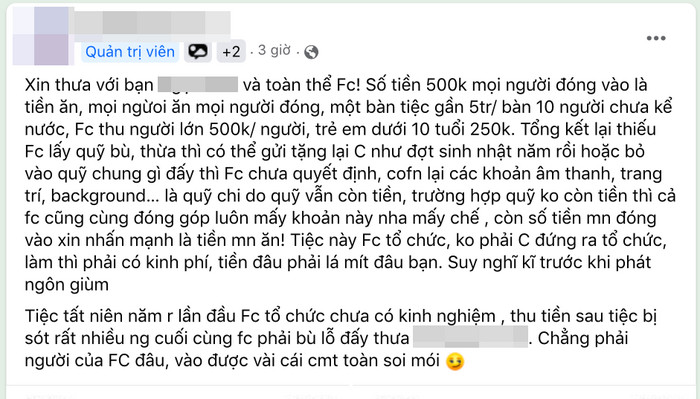 Bị tố lợi dụng họp fan để kinh doanh, FC Hồ Văn Cường lên tiếng nói rõ Ảnh 3