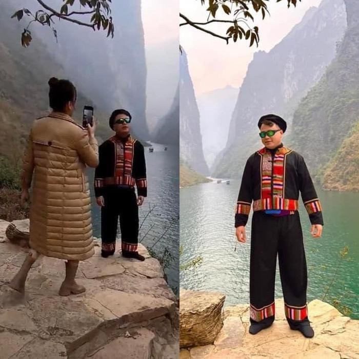 Có thể là hình ảnh về 3 người, mọi người đang đứng, ngoài trời và văn bản