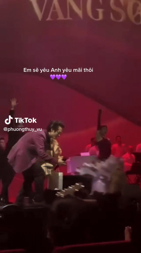 Không phải Mỹ Tâm, Hà Anh Tuấn bất ngờ hôn má một cô gái trước hàng trăm khán giả Ảnh 2