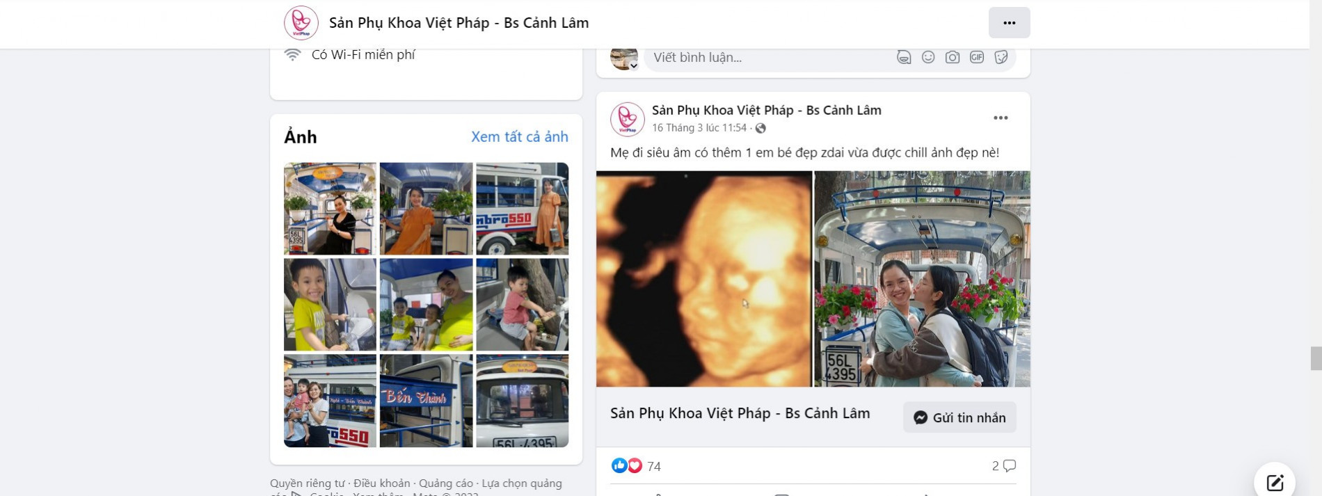 Phòng khám sản phụ khoa Việt Pháp - BS Cảnh Lâm tiết lộ giới tính thai nhi