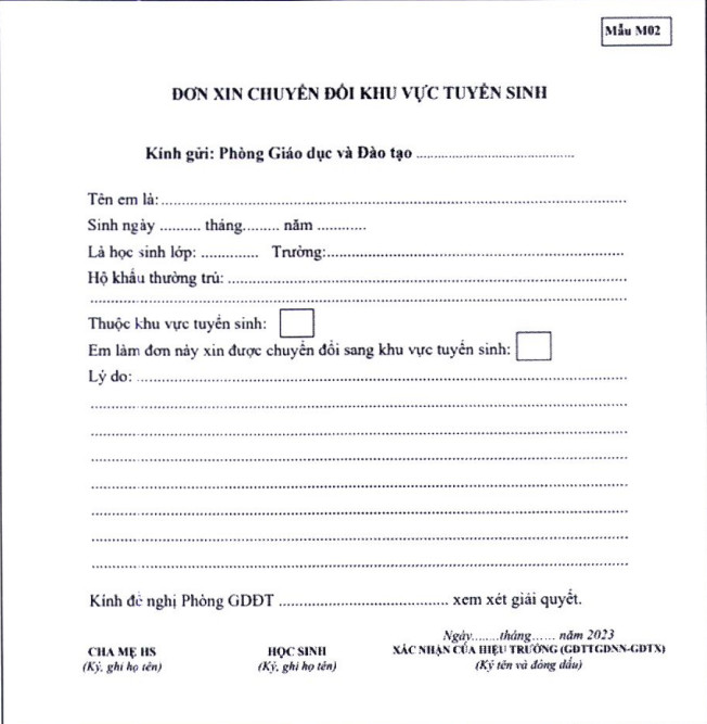 Thi lớp 10 THPT công lập: Học sinh thuộc các trường hợp sau được đổi khu vực tuyển sinh - Ảnh 2.