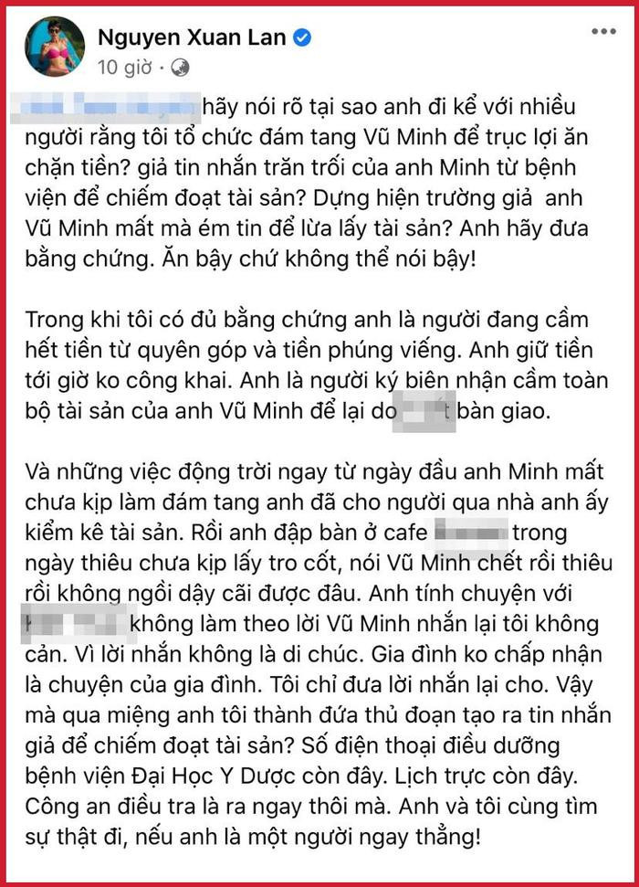 Xuân Lan bị tố trục lợi từ đám tang cố đạo diễn Vũ Minh: Chính chủ tung bằng chứng đáp trả ngược! Ảnh 3