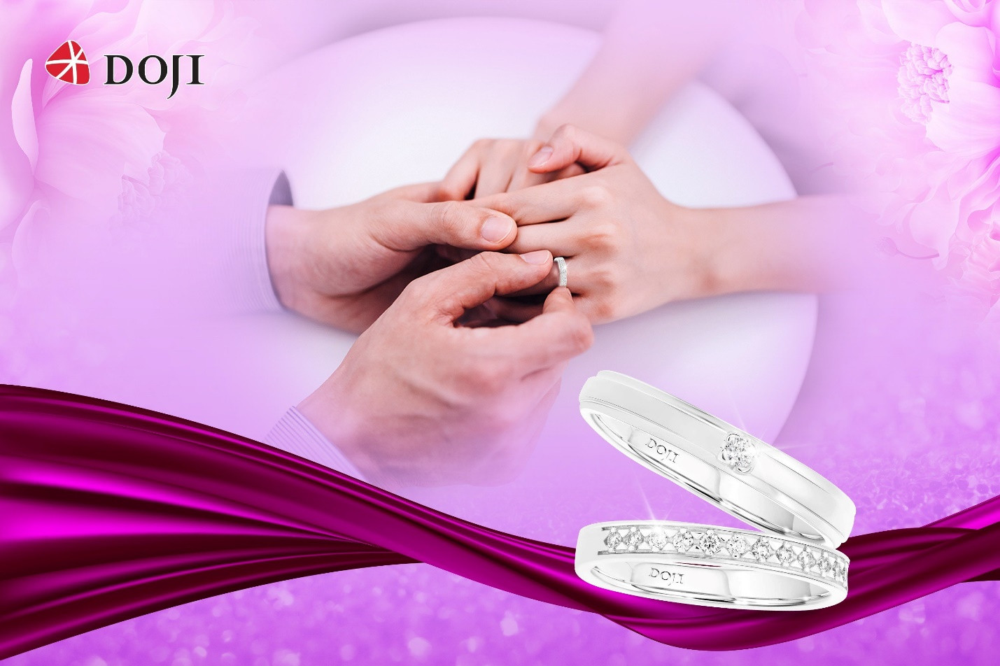 Sở hữu nhẫn cưới kim cương tự nhiên Wedding Land giá 6 triệu đồng