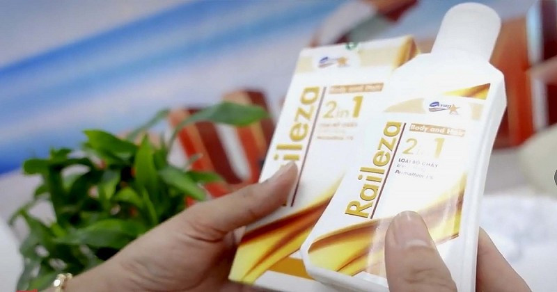 Trên thị trường, Raileza được sử dụng nhằm loại bỏ ký sinh trùng ký sinh trên da, tóc, đồng thời cũng có tác dụng đối với trứng của chúng. Ảnh minh họa.
