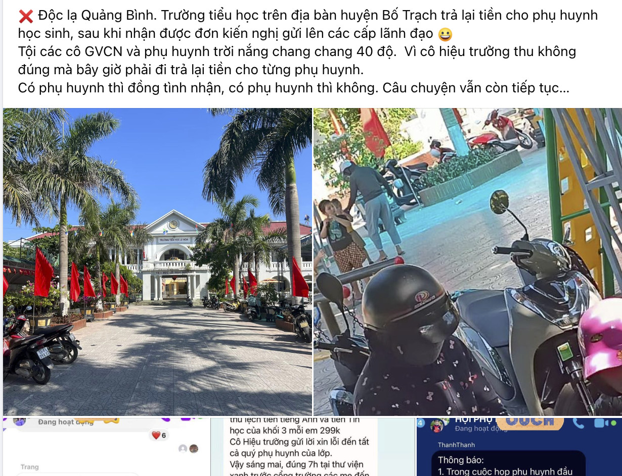Nhà trường đi gặp từng phụ huynh để trả lại tiền thu chi trong năm học - Ảnh 2.