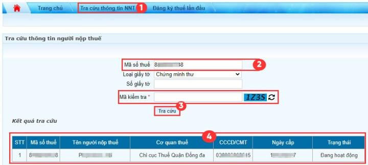 Hướng dẫn tra cứu mã số thuế cá nhân bằng căn CCCD