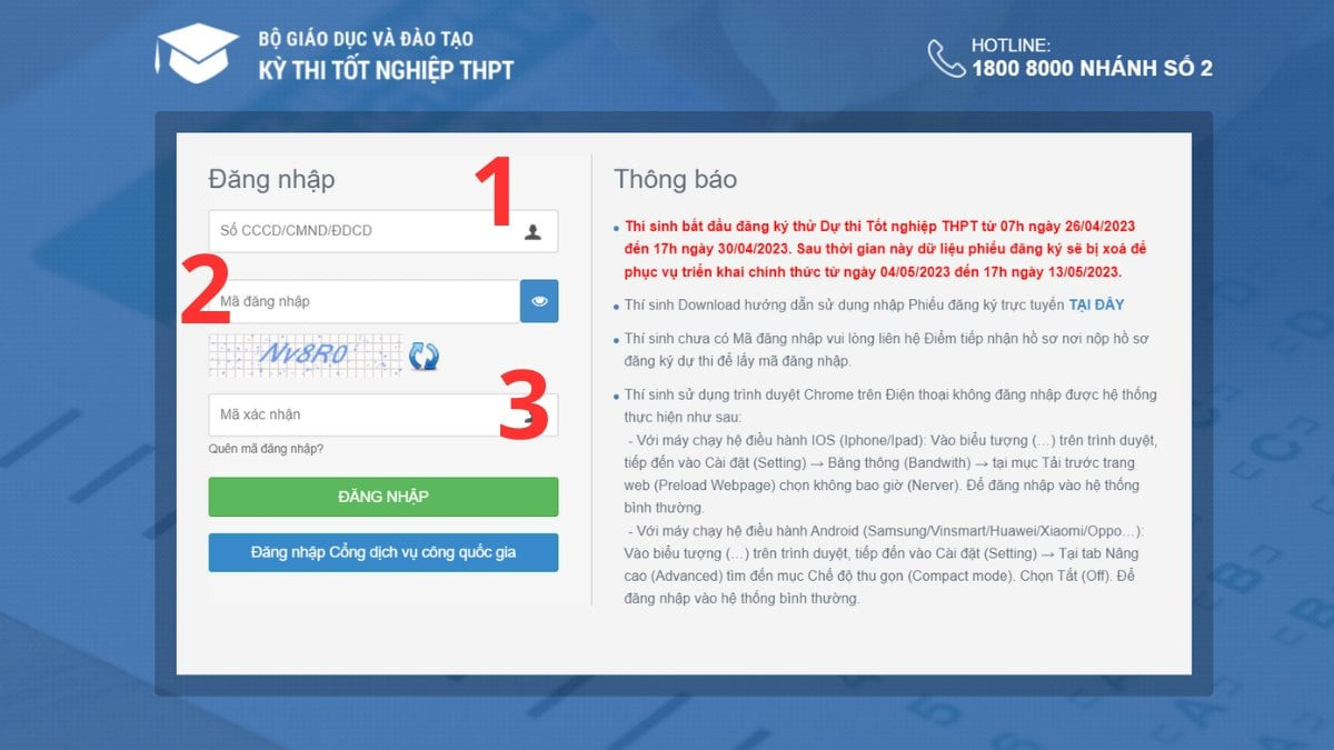 Làm sao để tra cứu số báo danh trong kỳ thi tốt nghiệp THPT 2023? - Ảnh 1.