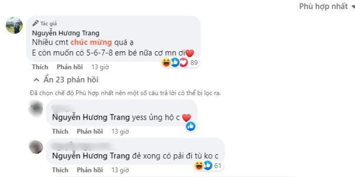 Sau màn ngầm xác nhận mang thai, Trang Nemo tiếp tục bày tỏ muốn 'có 5-6-7-8 em bé nữa' Ảnh 2
