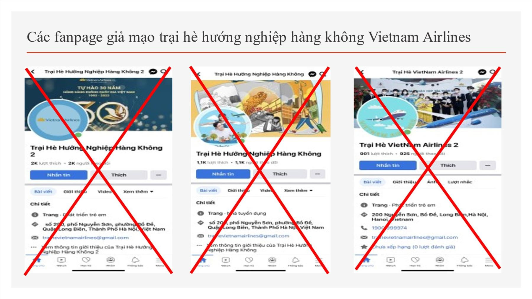 Tiếp tục cảnh báo thủ đoạn lừa đảo tham gia Trại hè Vietnam Airlines