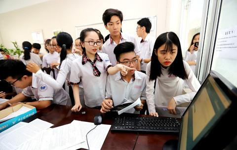 Thí sinh chính thức đăng ký nguyện vọng xét tuyển đại học trên hệ thống