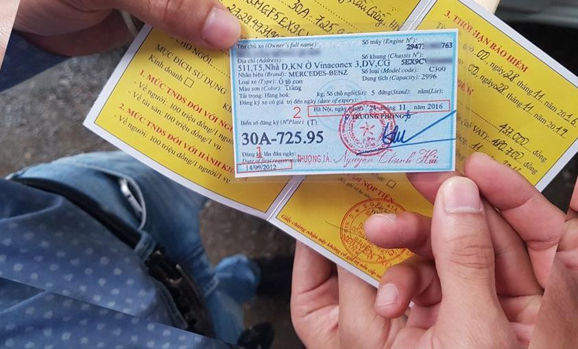 Thời hạn sử dụng chứng nhận đăng ký xe