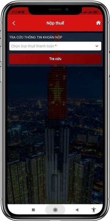 Hướng dẫn nộp thuế online trên eTax Mobile