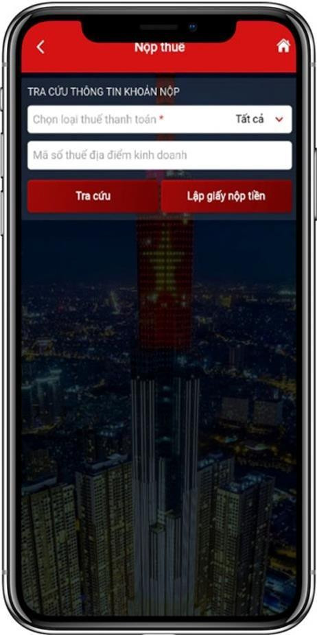 Hướng dẫn nộp thuế online trên eTax Mobile