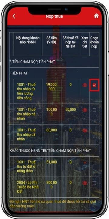 Hướng dẫn nộp thuế online trên eTax Mobile