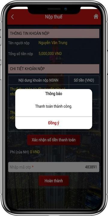 Hướng dẫn nộp thuế online trên eTax Mobile