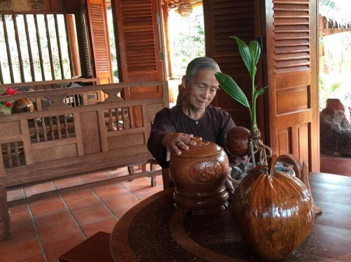 Đã mắt chiêm ngưỡng biệt phủ được xây từ 4000 cây dừa của lão nông miền Tây Ảnh 4