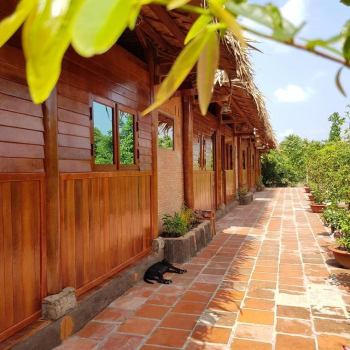 Đã mắt chiêm ngưỡng biệt phủ được xây từ 4000 cây dừa của lão nông miền Tây Ảnh 7