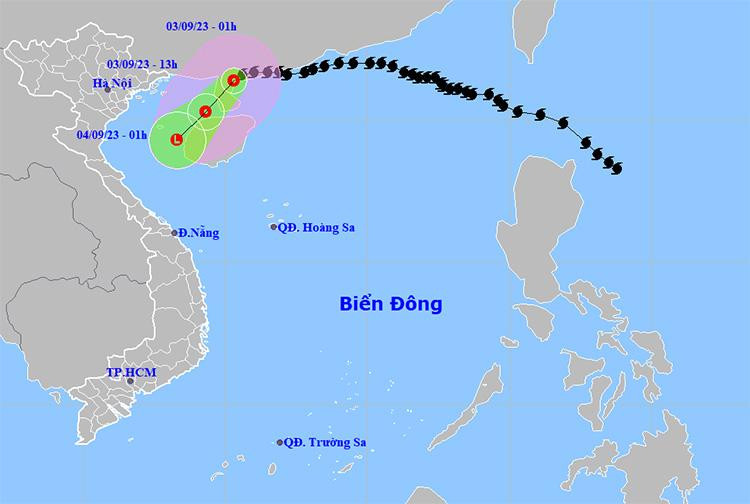 Bão số 3 suy yếu thành áp thấp nhiệt đới