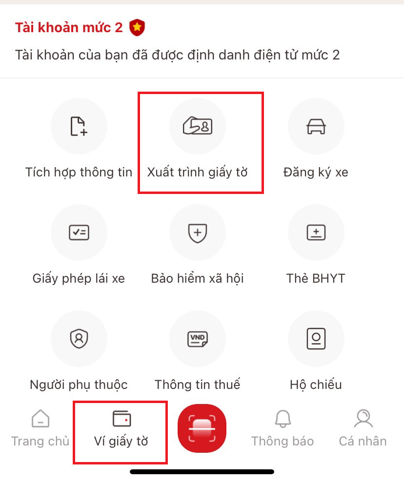Hướng dẫn xuất trình VNeID thay thế giấy tờ xe khi bị kiểm tra