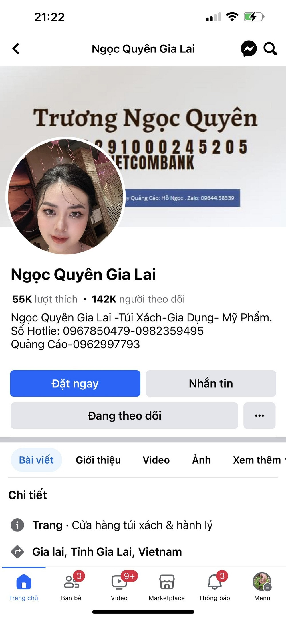 Đang livestream chốt đơn bán hàng giả mạo nhãn hiệu nổi tiếng trên Facebook thì bị bắt quả tang - Ảnh 1.