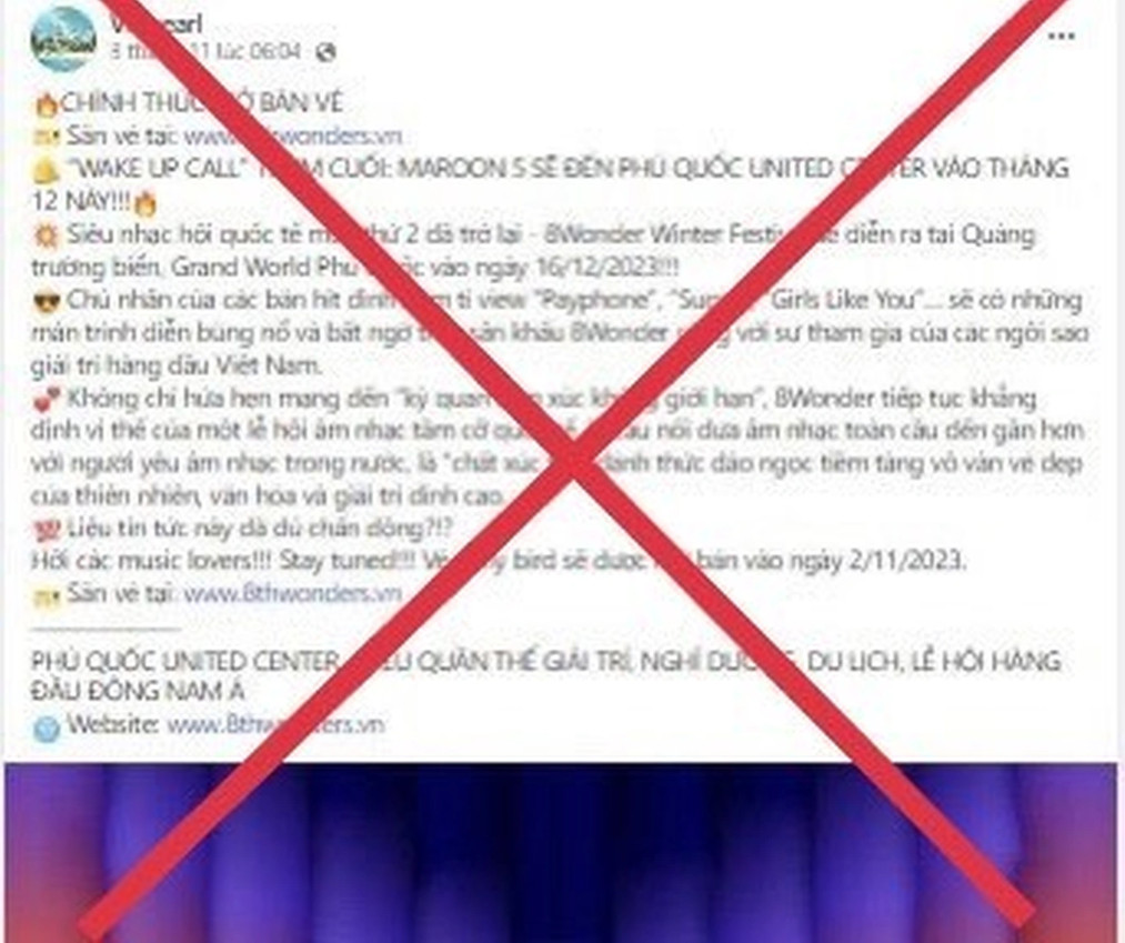 Công an Hà Nội cảnh báo trò lừa bán vé chương trình tham dự đại nhạc hội