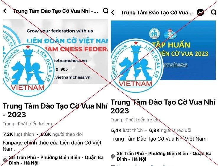 Cảnh báo giả mạo 'Trung tâm đào tạo cờ vua nhí' để lừa đảo