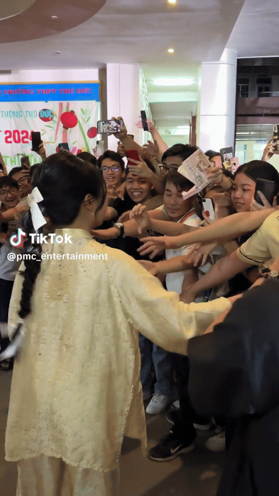 Phương Mỹ Chi bị hàng trăm khán giả vây kín sau đêm diễn, có hành động ghi điểm Ảnh 1