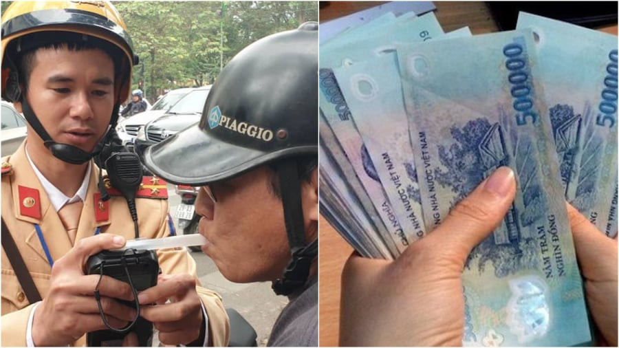 uong 1 ly ruou bi phat bao nhieu tien