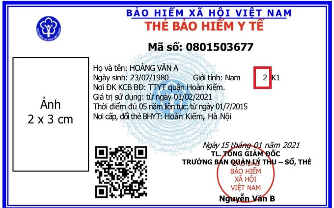 Giải mã kí hiệu trên thẻ BHYT