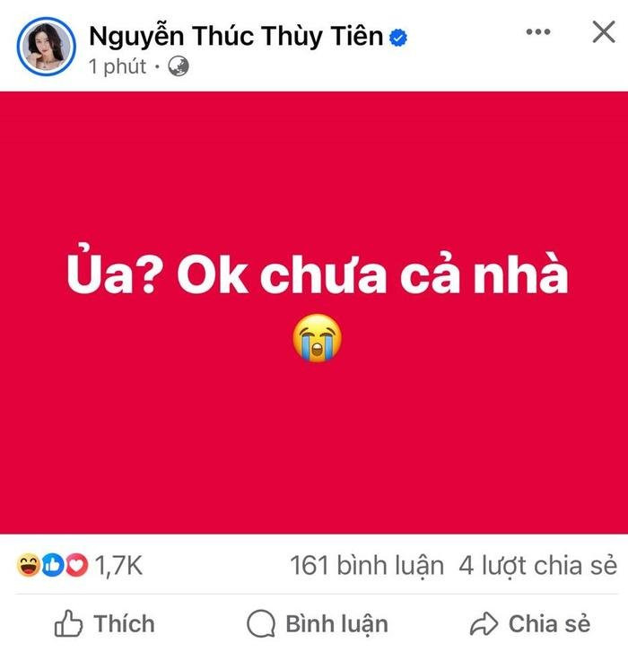Hoa hậu Thùy Tiên than thở vì Facebook bị lỗi, Quang Linh thật sự là 'hacker' Ảnh 1