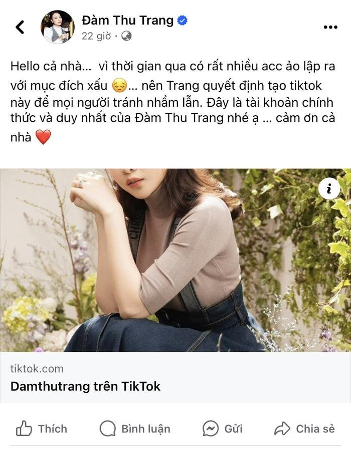 Đàm Thu Trang bị kẻ gian giả mạo danh tính Ảnh 1