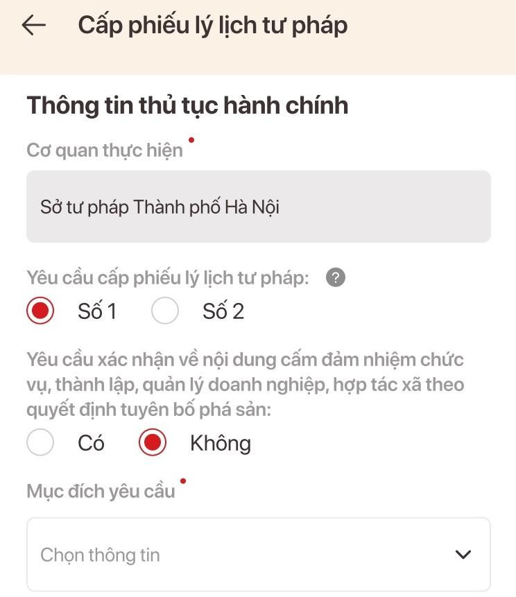 Hướng dẫn thủ tục đề nghị cấp phiếu lý lịch tư pháp tại nhà