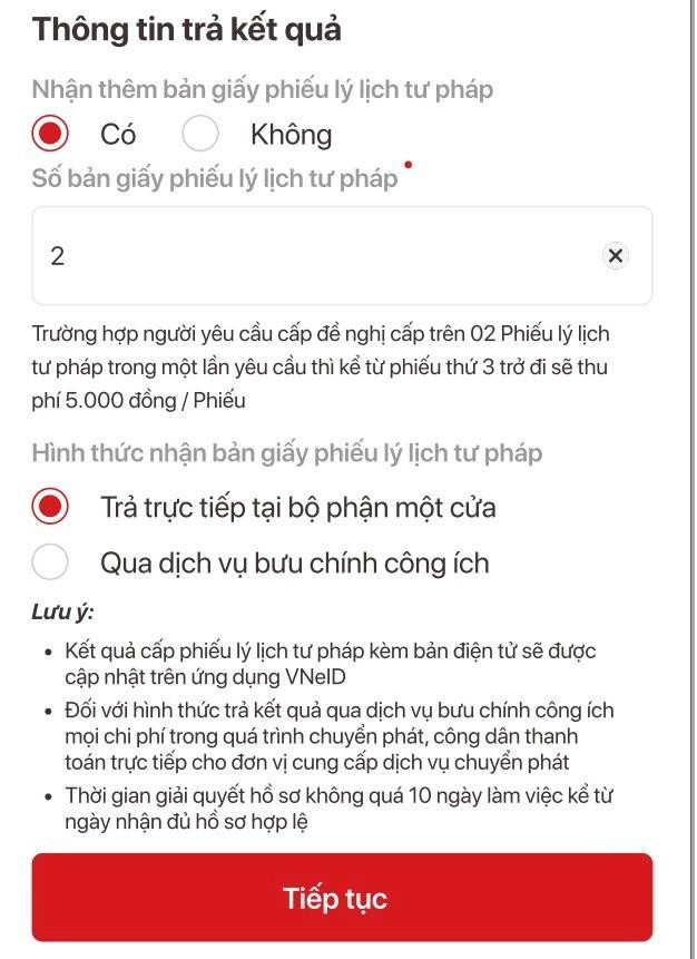 Hướng dẫn thủ tục đề nghị cấp phiếu lý lịch tư pháp tại nhà