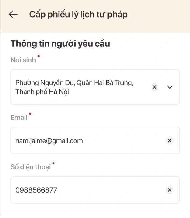 Hướng dẫn thủ tục đề nghị cấp phiếu lý lịch tư pháp tại nhà