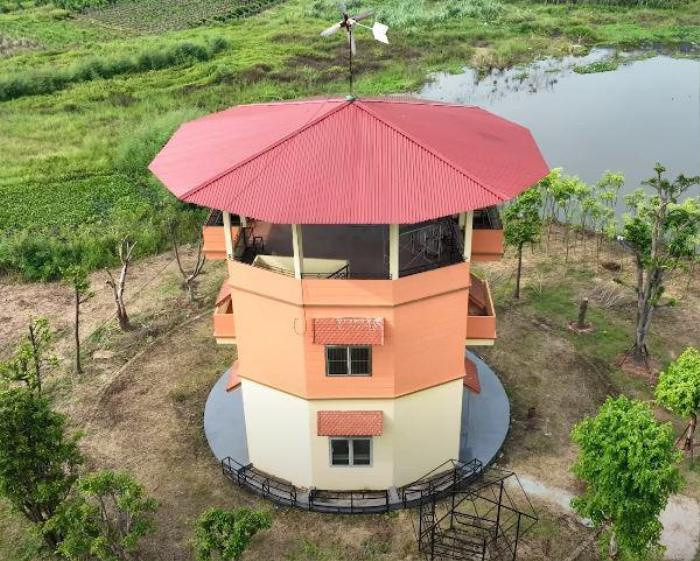 Ngôi nhà 'độc nhất vô nhị' tại Bắc Giang, có thể xoay vòng tròn cả ngày không chán Ảnh 1
