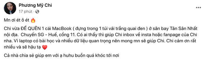Phương Mỹ Chi 'cầu cứu' vì mất tài sản quan trọng Ảnh 2