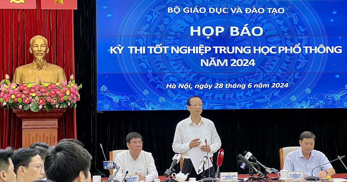 Bộ GD&ĐT họp báo về Kỳ thi tốt nghiệp THPT năm 2024