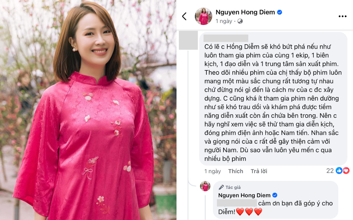 Bị chê diễn xuất một màu, Hồng Diễm có phản ứng gây bão Ảnh 3