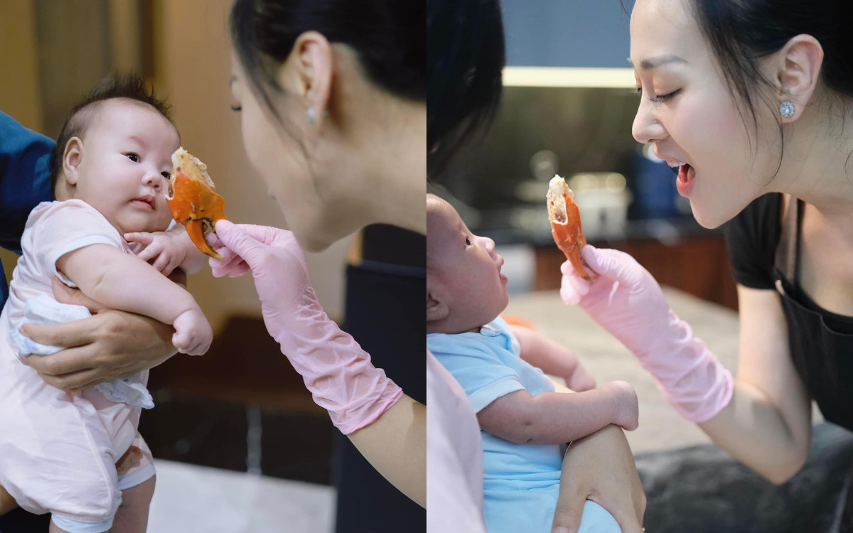 Phương Oanh hé lộ khoảnh khắc da kề da với con sau sinh Ảnh 4