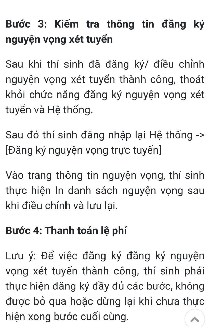 Lưu ý khi đăng ký nguyện vọng xét tuyển đại học